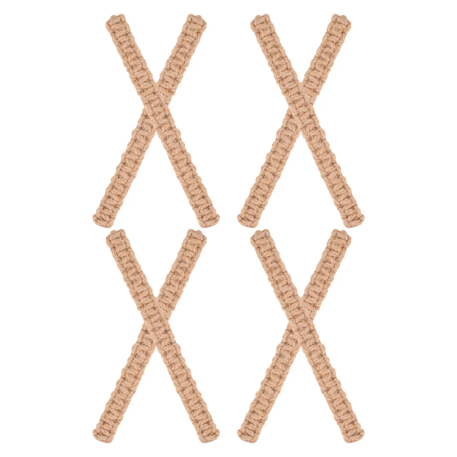 8Pcs Rustic Curtain Tiebacks Adjustable Rope Holdbacks for Drapes Bedroom Living Room Office Jute Braided Curtain Rope Ties
