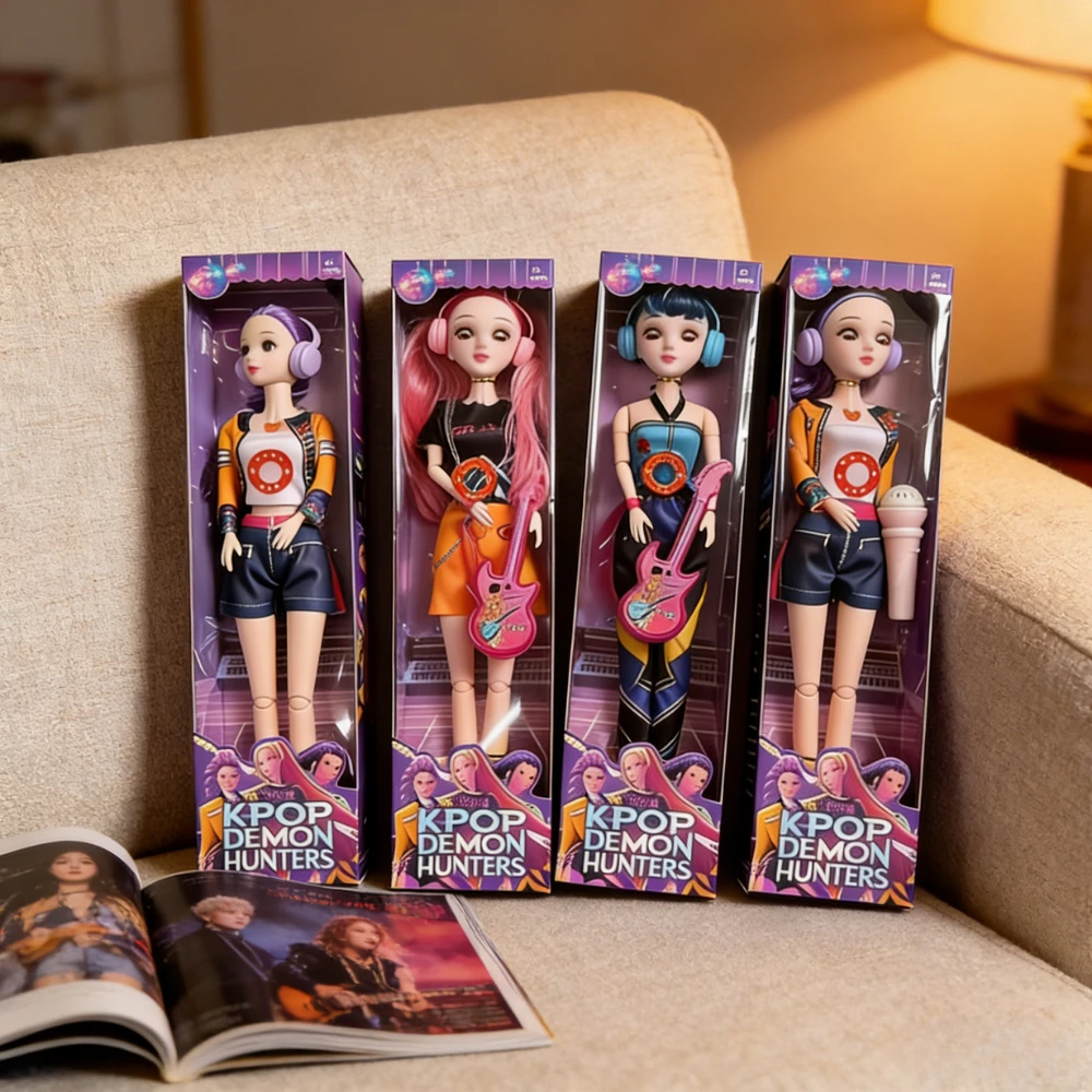 

NEW Anime Action Figures for Girls - Demon Hunters Rumi Mira Zoey Plastic Doll Beautiful Collectible Toy Kids Birthday Gift