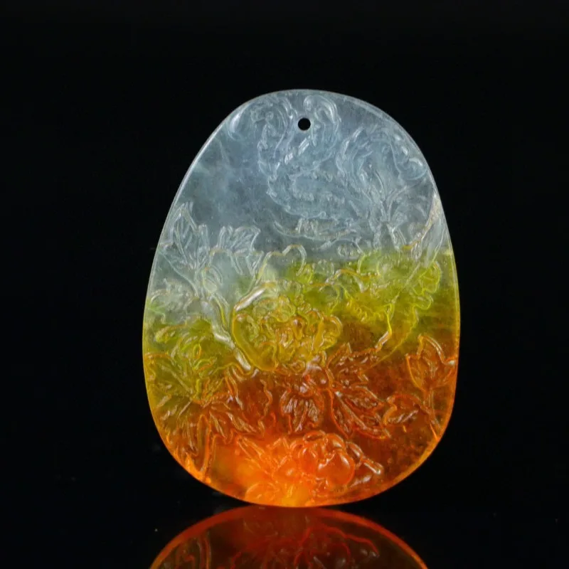 

Gao Bing Seiko Цветочная пластина с гравировкой Изысканные ювелирные украшения на шею