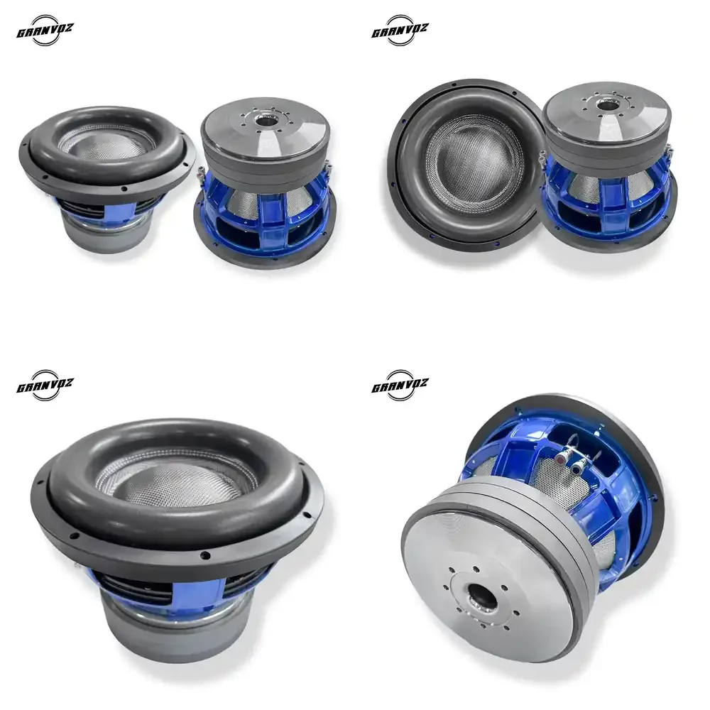 OEM 12 Zoll 2000W Aluminiumkorb 300 oz 3 Zoll BAVC Dual Voice Coil 2 Plus 2 Ohm oder 4 Plus 4 Ohm Auto-Subwoofer für Autos und