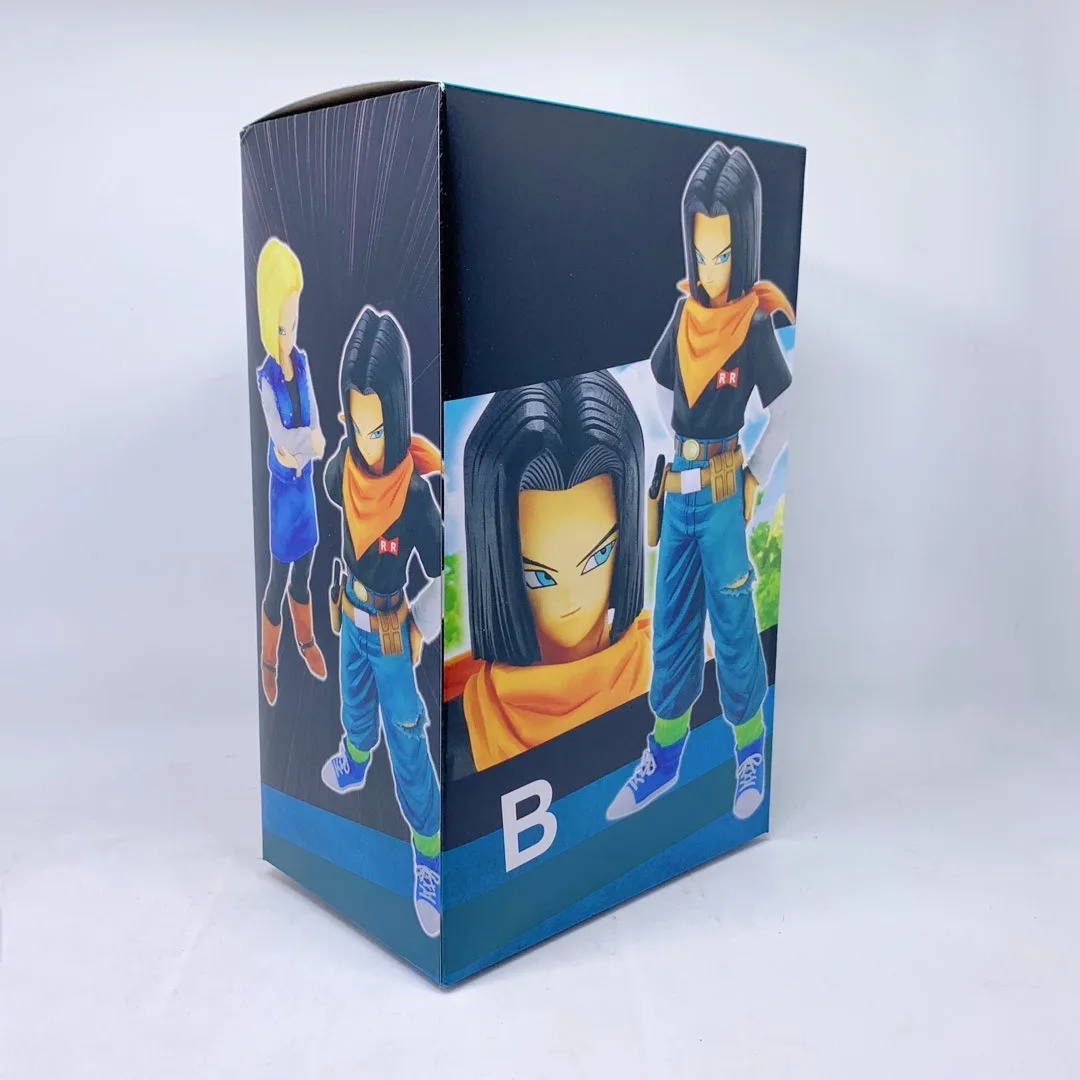 24CM Anime Dragon Ball Z Android 17 18 Figure Android 18 PVC Action Figures Collection Model Toys for Children Christmas Gifts