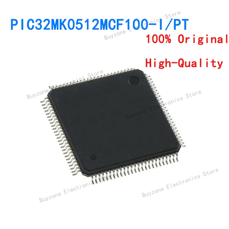 PIC32MK0512MCF100-I/PT MCU MCU32 120MHz 4 I2C 6 I2S USB FS CAN 2.0B 12-bit ADC Motor Control