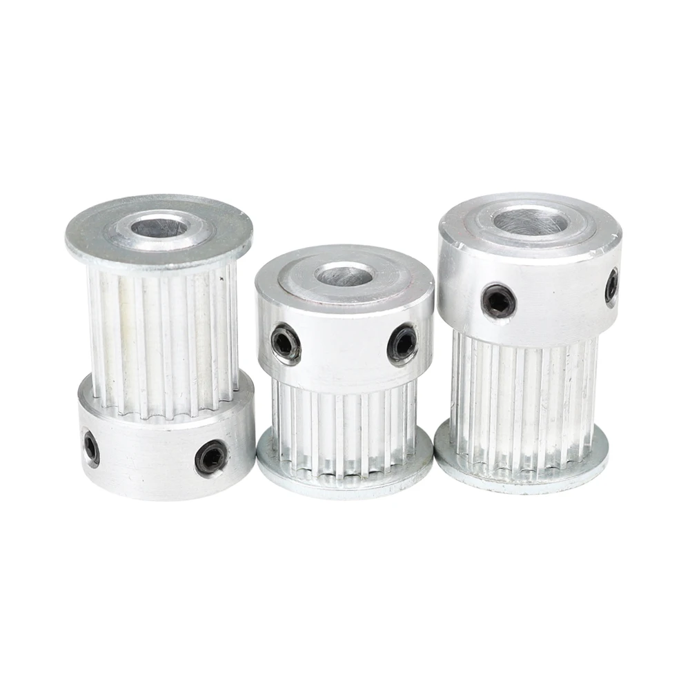 3M-16T Belt Pulley Circular Arc Tooth Inner Bore 4/5/6/6.35/8mm Aluminum Pulley Wheel K Shape For 3M Rubber Belt Width 10/15mm 6
