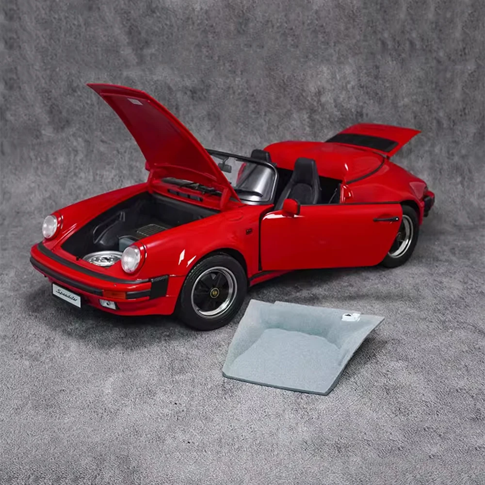 Schuco 1:12 911 Speedster rouge Convertible voiture de sport Simulation alliage moulé sous pression modèle de voiture