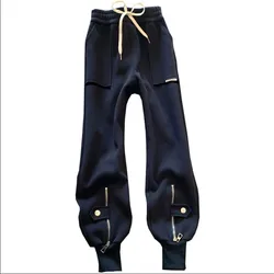 Spring Autumn Sweatpants Women 2023 New Fashion Loose Trousers Leg Straight High Waist Overalls Bundle Foot Harem Pants Female