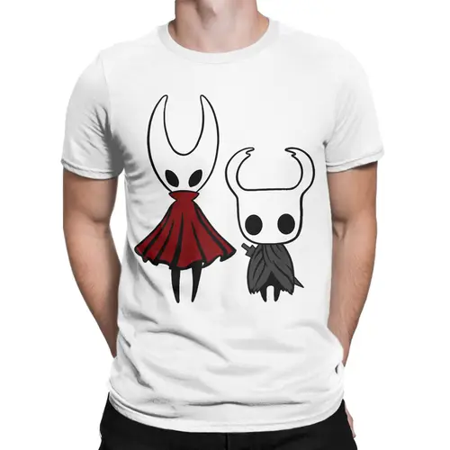 Imagen 2 del producto Camiseta Hollow Knight and Hornet para hombres y mujeres, camisetas de algodón a la moda de Silksong, camiseta de manga corta con cuello redondo, ropa gráfica