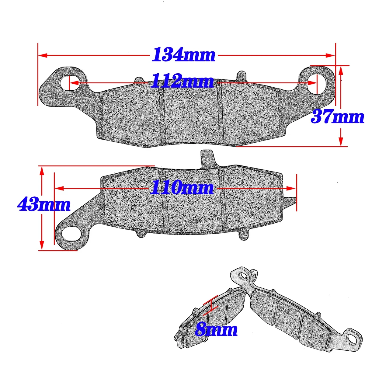 XCMT Motorcycle Accessories LT Front Rear Brake Pads For KAWASAKI VN800 Drifter 1999-2006 VN900 VN1500 Vulcan Classic Custom