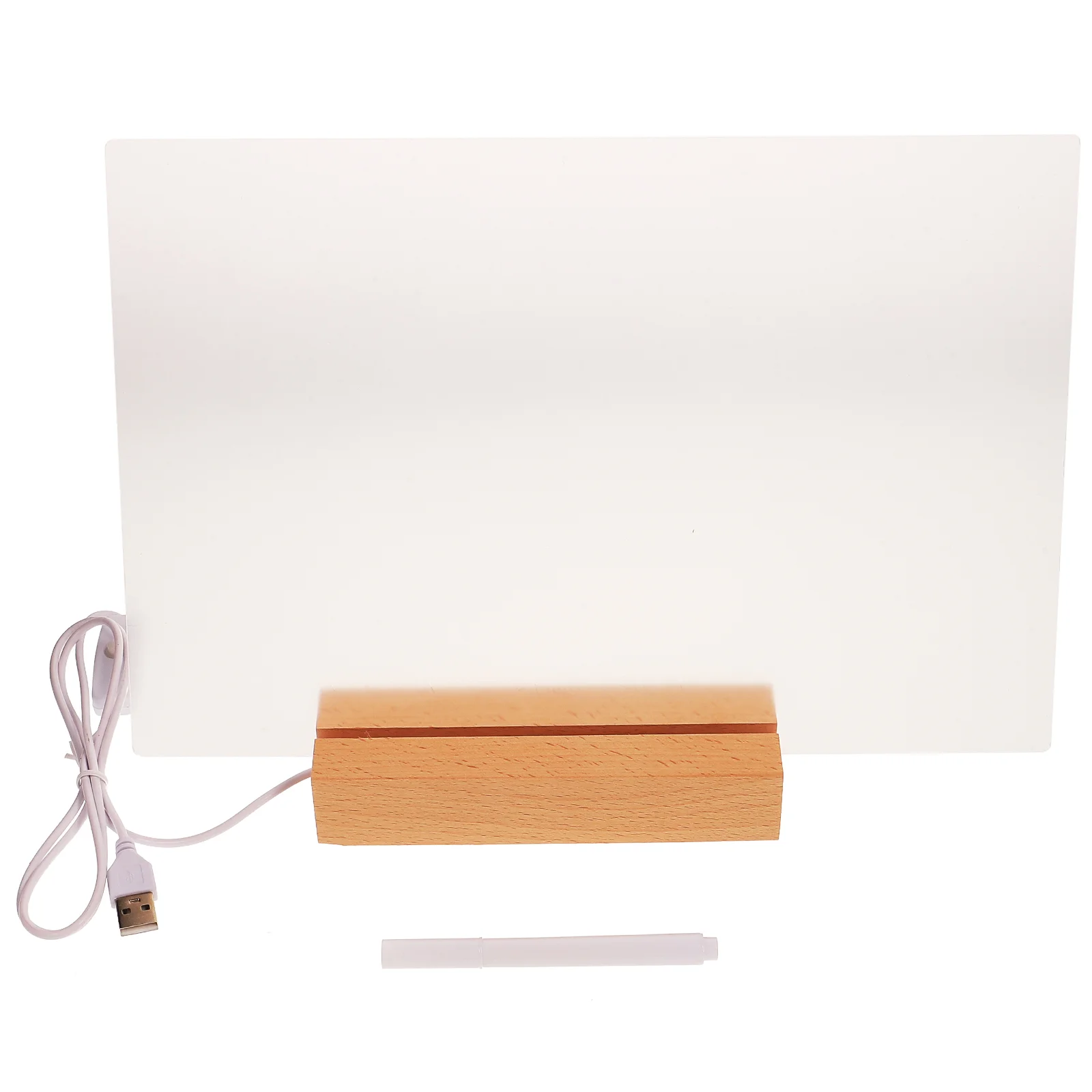 Desktop Message Board Clear Dry Erase Pad Whiteboard Office Transparent Writing Whiteboards Note Frameless