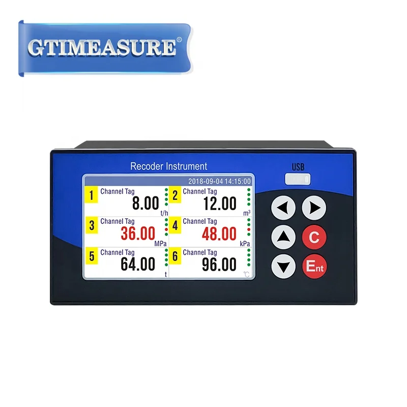 High Accuracy Smart  Data Recorder Temperature and Pressure PT100 4-20mA RS485 Data Logger