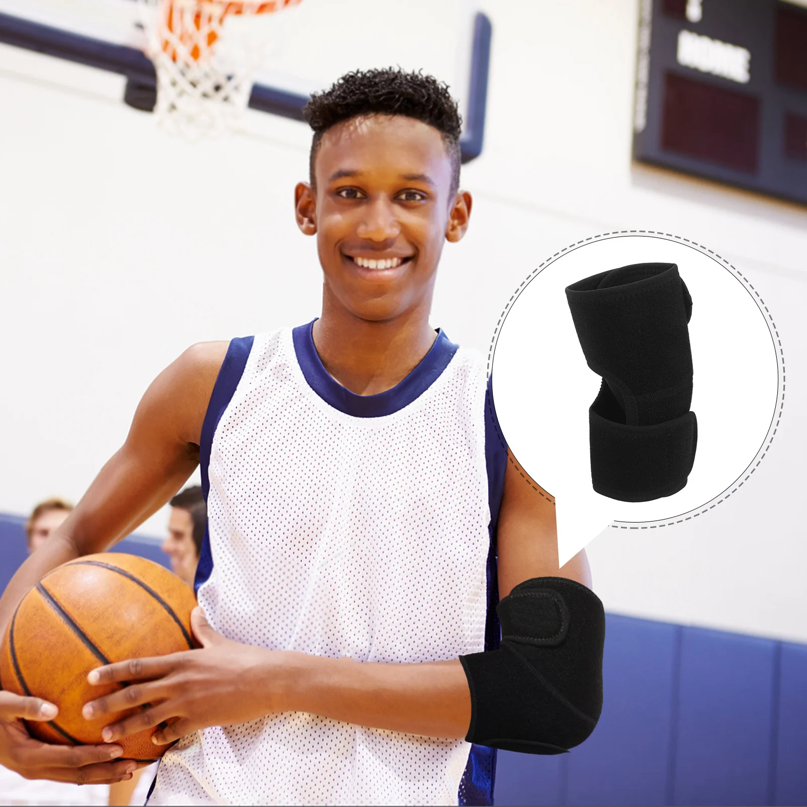 

Elbow Brace for Sports Elbow Support Guard with Excellent Pressure Relief Sturdy Polyester Material for Volleyball Tennis
