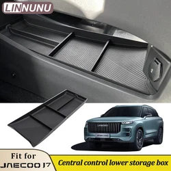 Linnunu for Jaecoo J7 Car Interior Accessories 2025 2024 Car Central Control Lower Storage Box Cover Tpe Chery Explore 06