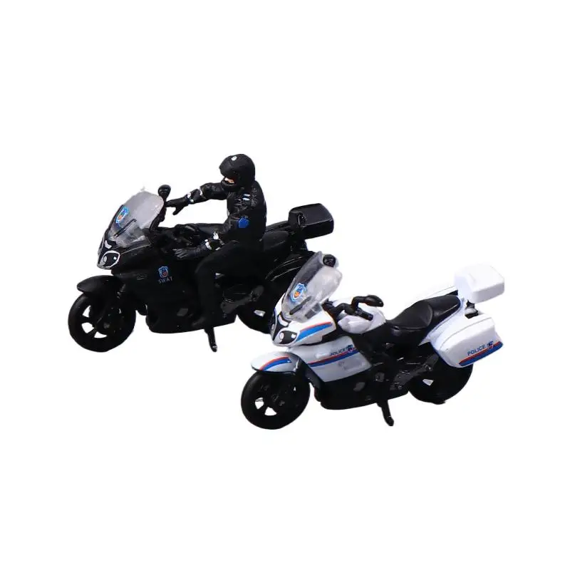 1/64 миниатюрная модель мотоцикла из сплава, литая под давлением модель общественной безопасности, специальная полицейская мебель для дисплея, детский подарок на день рождения, Colle