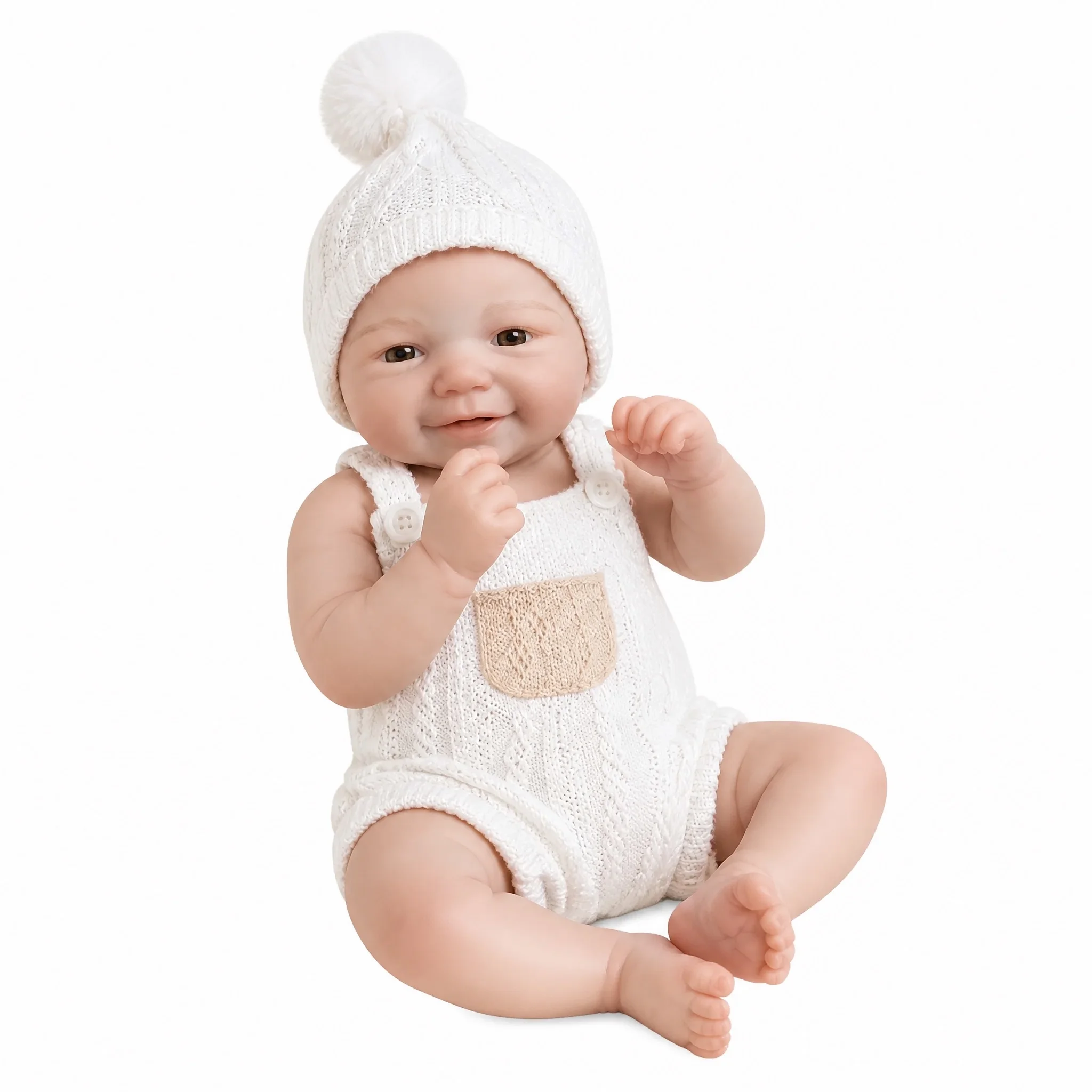 NPK 16inch Platinum Silicone Vivienne 2.6KG Full Solid Platinum Bebe Real Baby Mouth Can Open Weight Comes With Pacifer