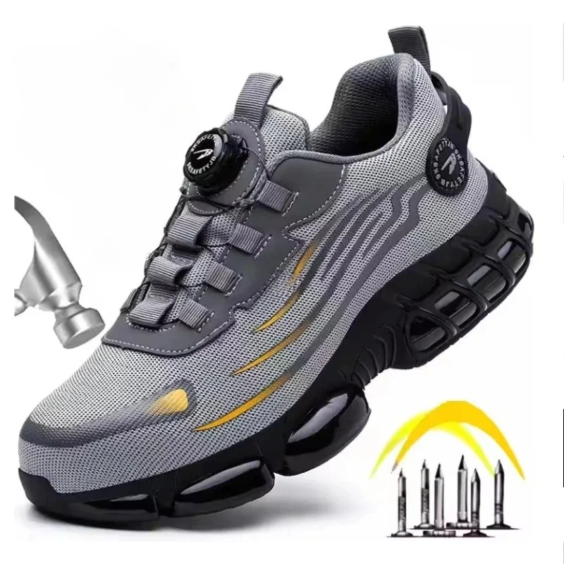 

Top Quality Size 36-48 Safety Shoe Steel Toe Smash Puncture Proof Workwear Shoes for Men Sneakers Zapatos De Seguridad De Hombre