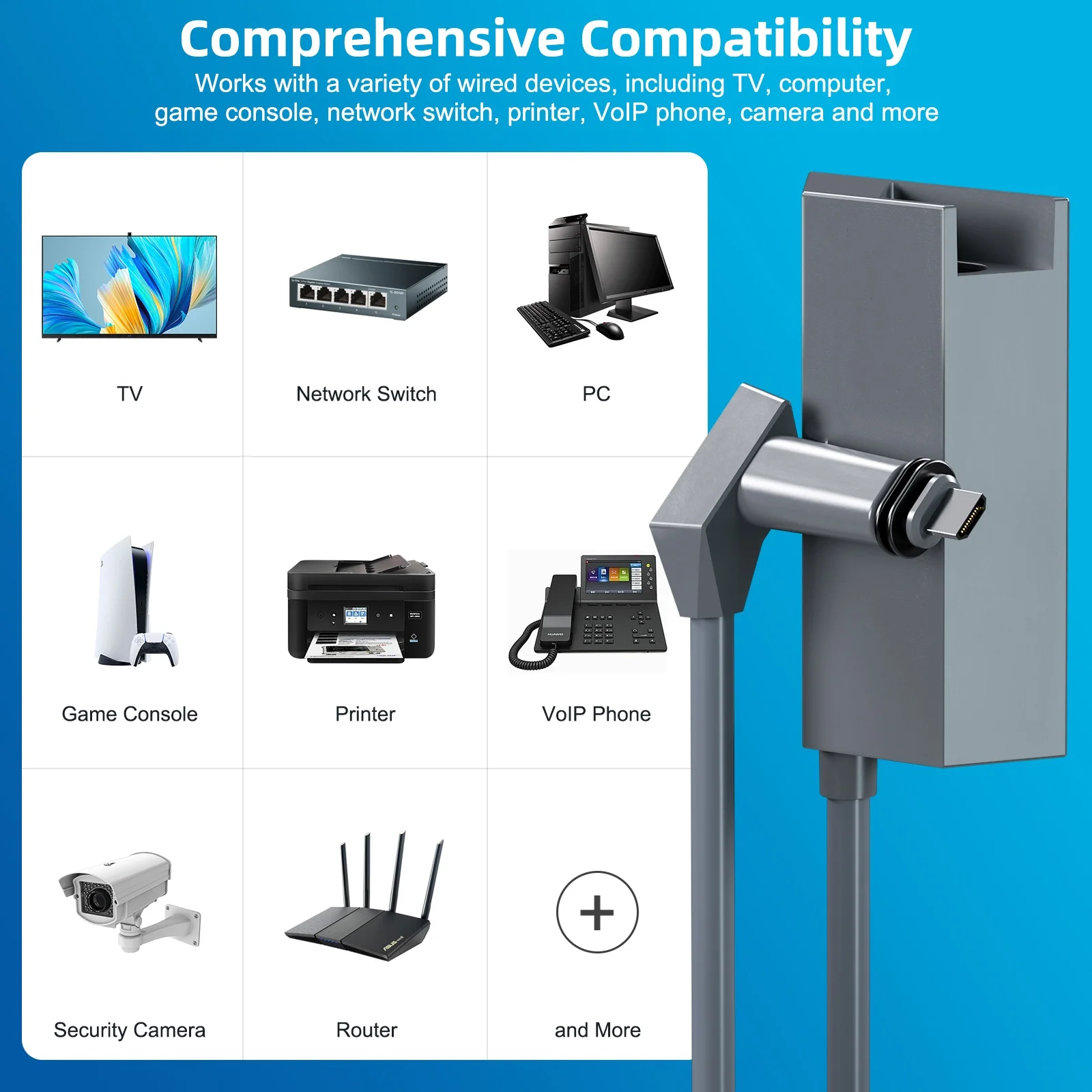 Conversion Box For Starlink V2 Router To RJ45 Female Socket Data Transmission Line Adapter Accessory Speed 670 Mbits/second