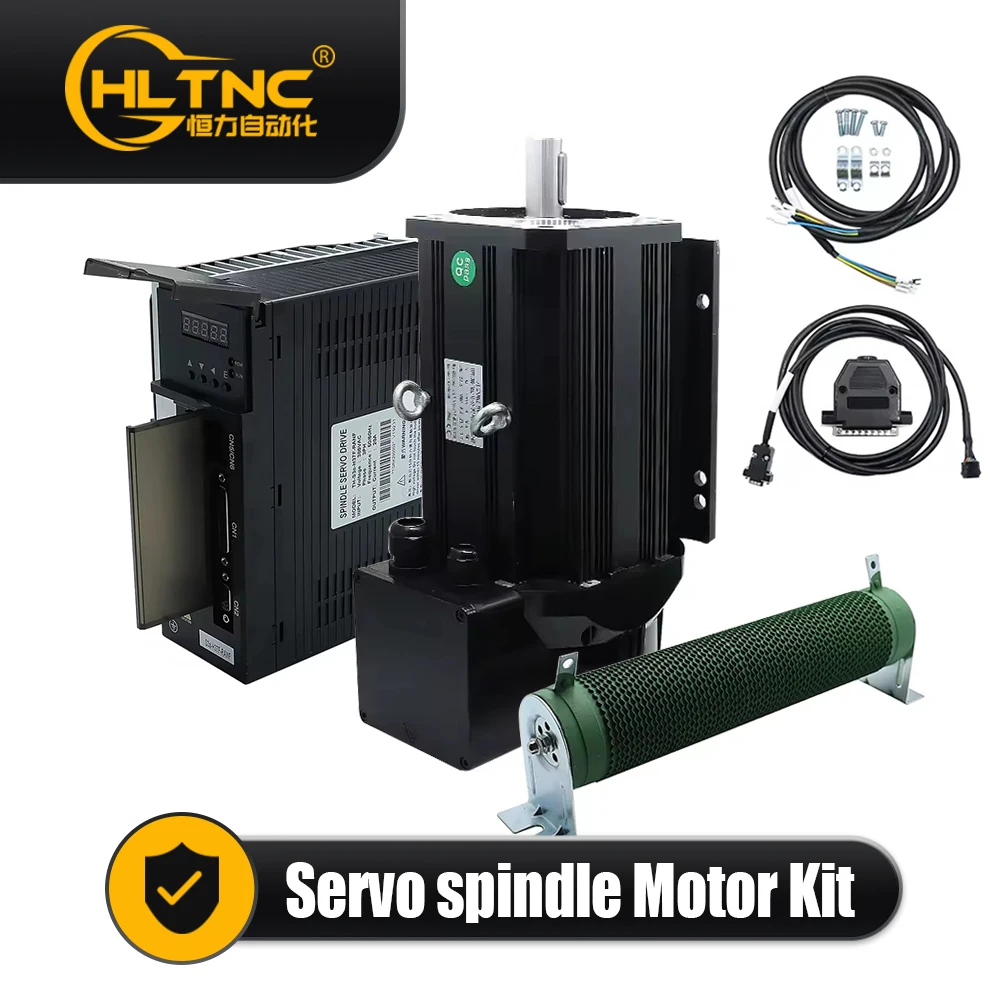 

Servo Spindle Motor 3.7kw 5.5kw 7.5kw 6000rpm 8000rpm with Driver AC 380V 3 Phase High Torque for CNC Lathe Milling Grinding