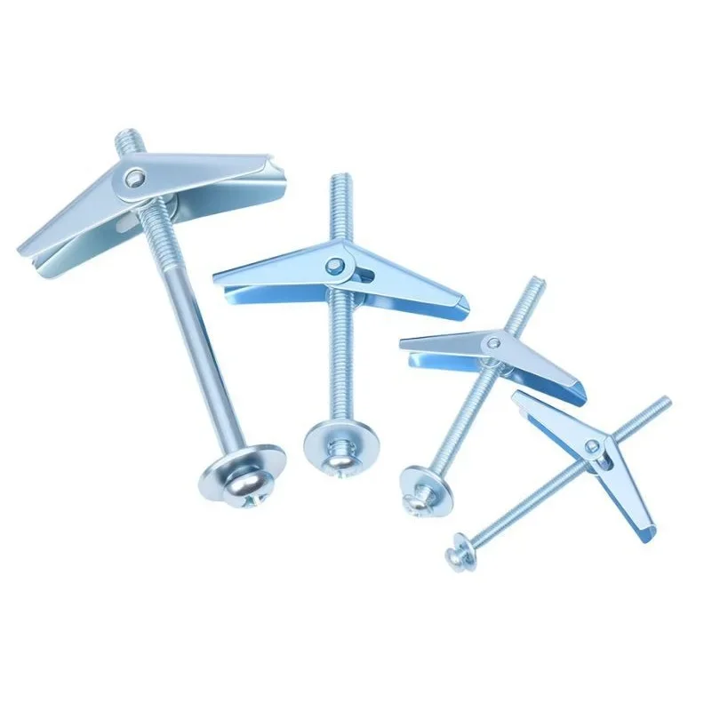 20Pcs M4 M5 M6 M8 Steel Bolt Toggle Anchor Butterfly Spring Loaded Wing view 3