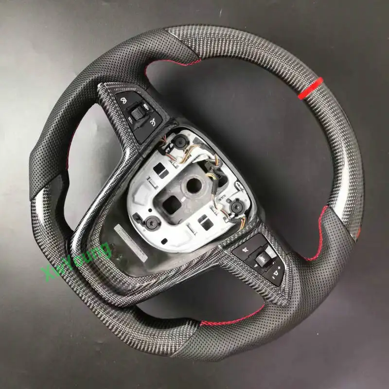 For VAUXHALL Encore BUICK ExcelleGT Excelle XT 100% Real Carbon Fiber Steering Wheel With Leather