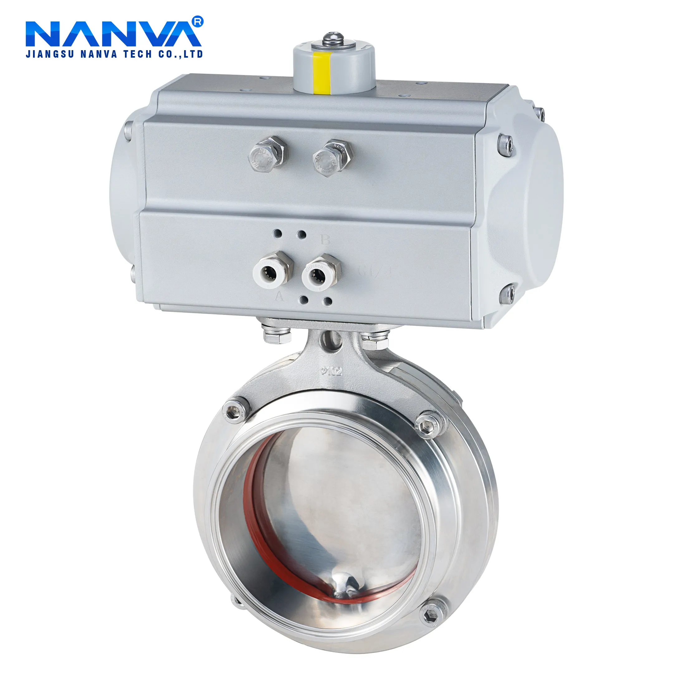 Dynamic Sanitary Clamp Butterfly Valve D681X-10P Stainless Steel