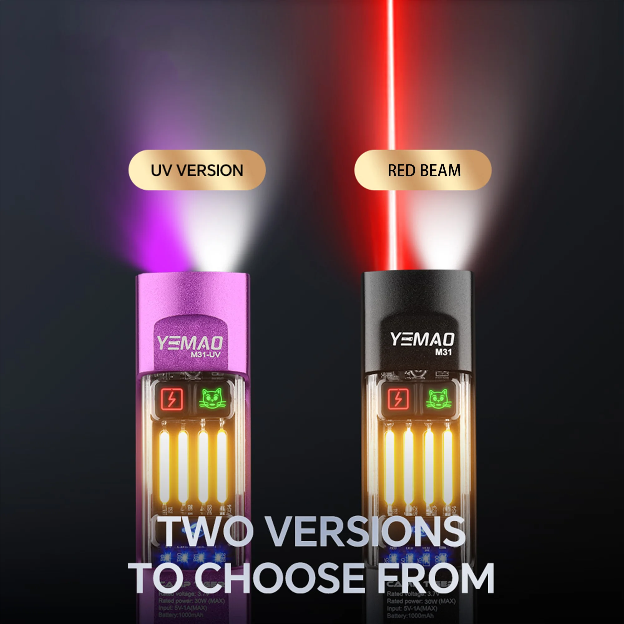 Torcia EDC 680LM Torce a 8 modalità Torcia a LED per bicicletta con clip magnetica/gancio USB C Ricarica da campeggio, emergenza