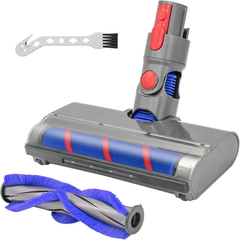 

Top Sale Motorized Floor Brush Head Tool For Dyson V8 V7 V10 V11V15 Vacuum Cleaner Soft Roller Head Floor Brush Replacement