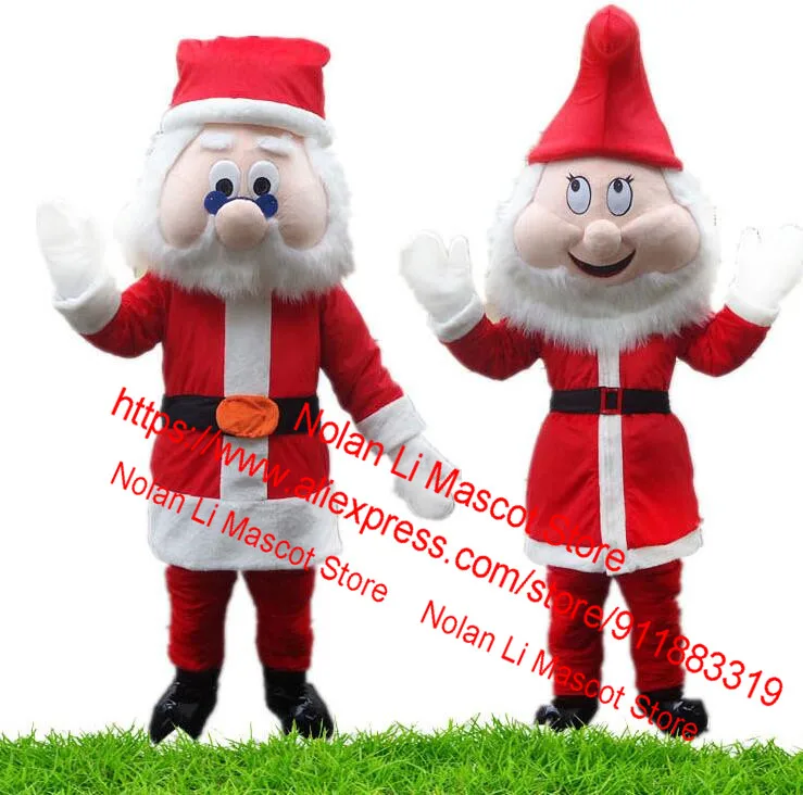 

New Customized Santa Claus Mascot Costume Cartoon Suit Fancy Dress Role Play Adult Size Advertising Game Holiday Gift 662