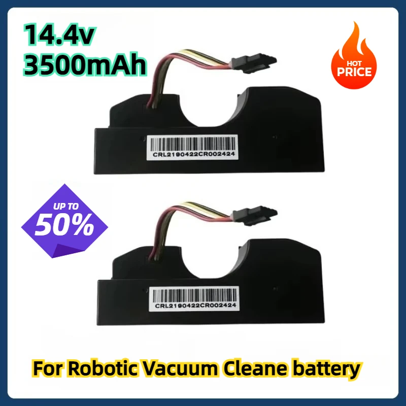 

3500mAh 14.4V Vacuum Battery for Robotic Vacuum Cleaner CECOTEC CONGA 3090 3091 3092 1690 1890 2090 Fits 05173