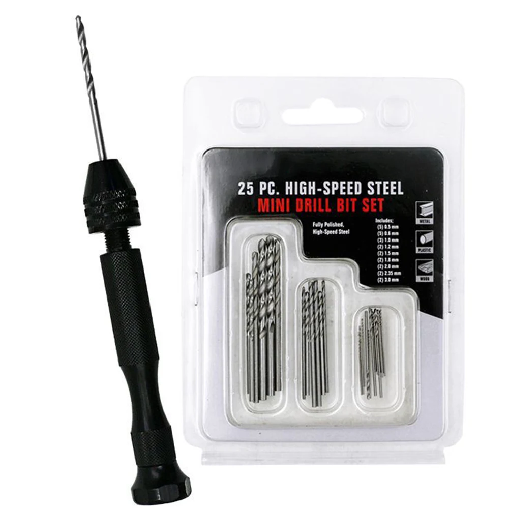 For Miniature Hand Drill with Adjustable Chuck for 0.5 to 3.0mm Bits Used in Electronics Assembly Home Decoration and Craft Work
