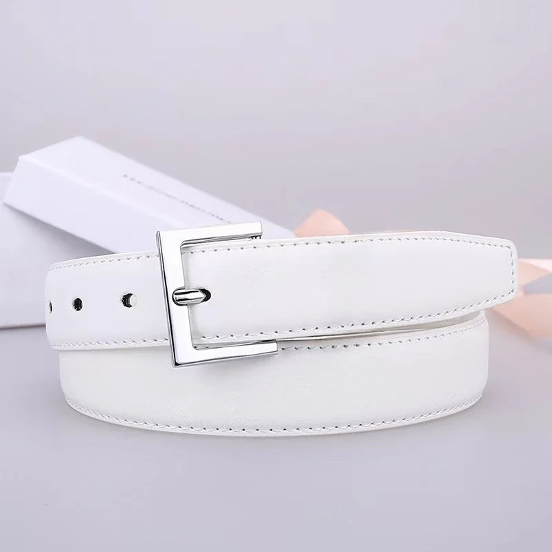 Ceinture en cuir classique pour femme, tout-en-un, marque de luxe, haute qualité, cadeaux à la mode, 2024 cm, 2.8