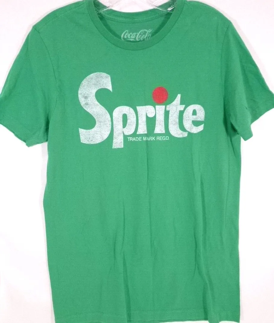 

SPRITE-Soda Soft Drink T-Shirt-Mens Adult Medium-Green-100% Cotton-Short Sleeve