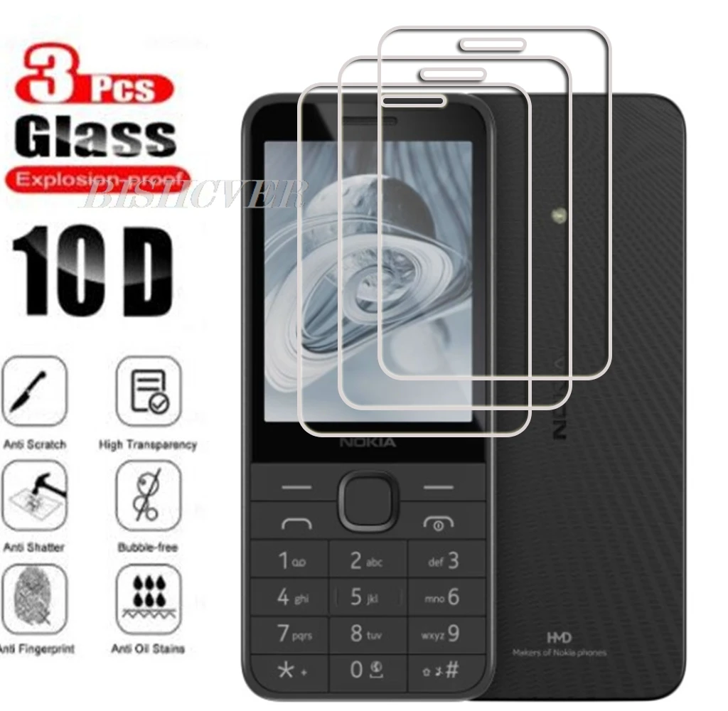 3 шт. закаленное стекло для Nokia 235 4G (2024) 2,8 3 шт. закаленное стекло для Nokia 235 4G (2024) 2,8