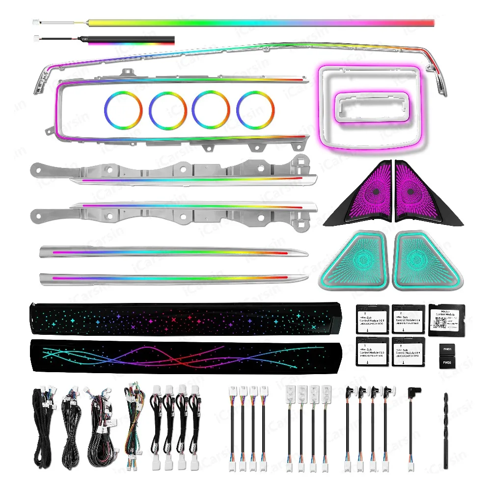 

64 Colors Dynamic Ambient Light for Toyota Camry 9th Gen 2024+ Car Interior LED Lighting Upgrade Kit Accessories