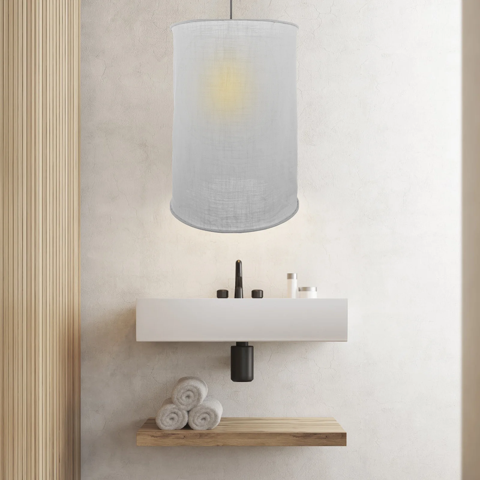 

Cloth Lampshade Hanging Pendant Ceiling Light Cover Chandelier Decorative Shade Dustproof Soft Fabric For Living Room