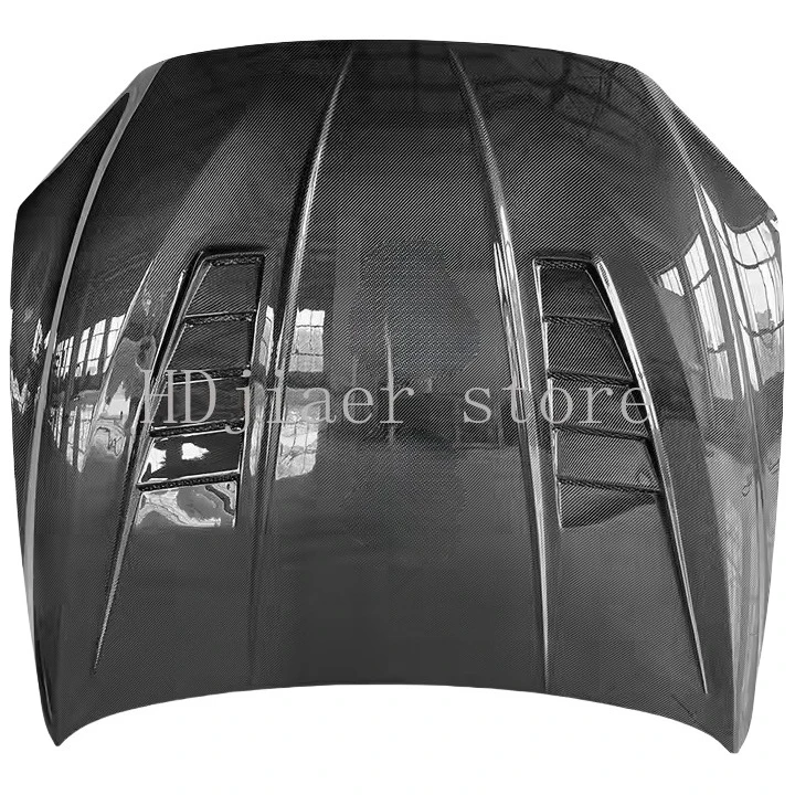 

Double Row Perforated Style High Quality Carbon Fiber Engine Hood For BMW 6 Series M6 F06 F12 F13 New Carbon Fiber Engine Cover