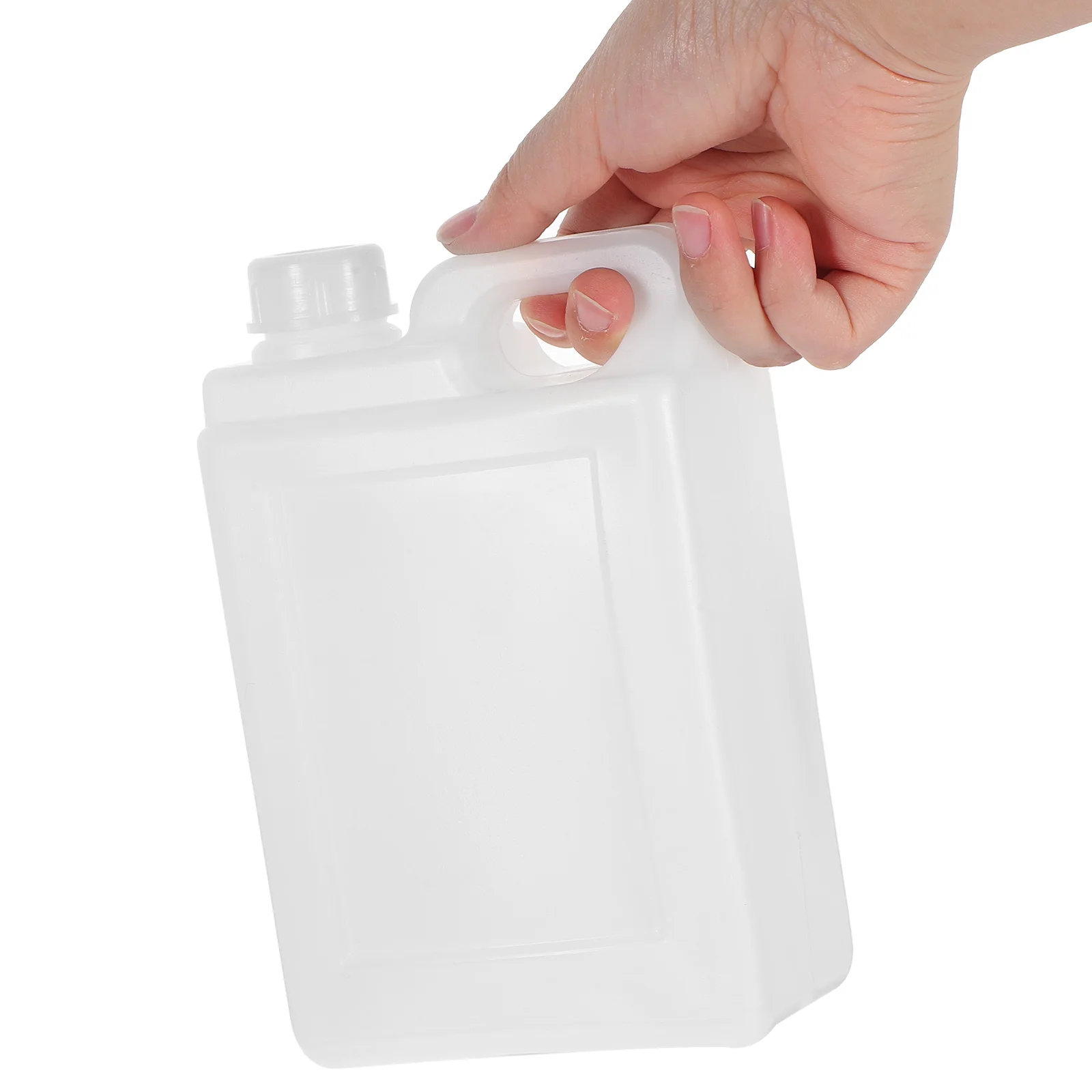 

Plastic Flat Bottle 1L Packaging Bucket for Liquid Storage Containers Jug Water Oil Stable Material Wide Mouth Design