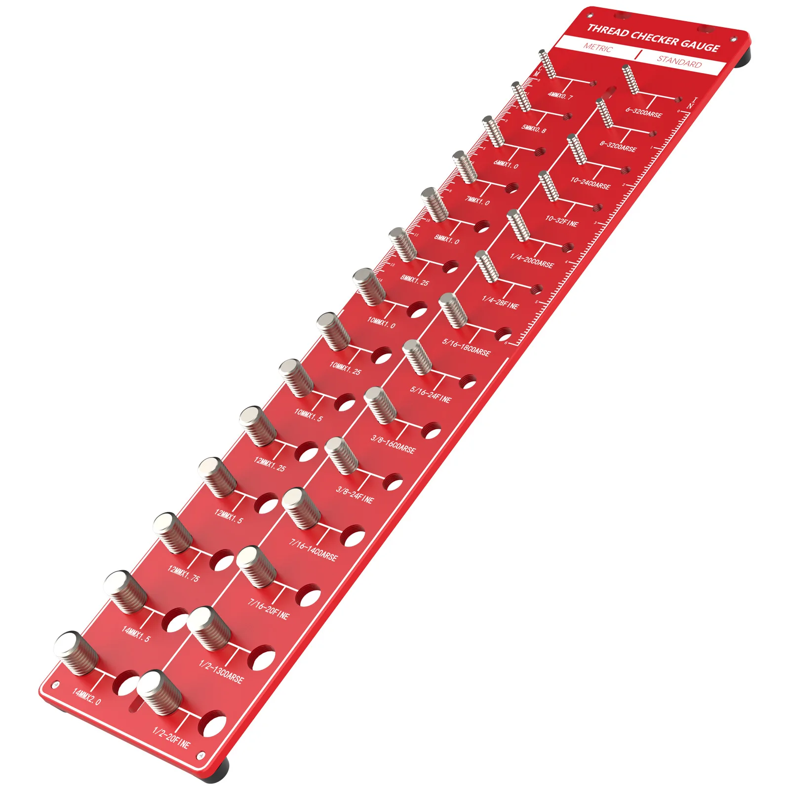 

28-hole/34-hole Screw Nut and Bolt Thread Checker Screw Measuring Gauge Metric Gauge