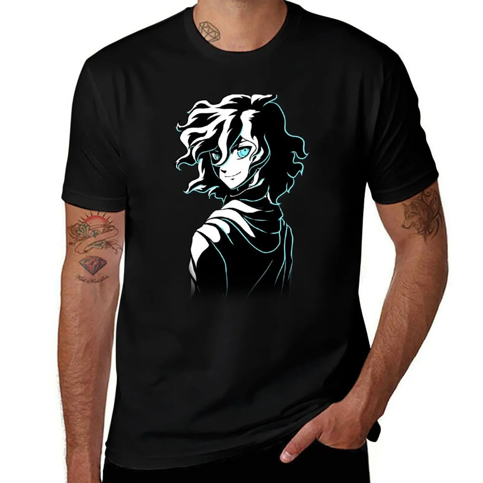 

Komaeda Nagito, Stylized T-Shirt t shirt man cotton man t shirt designer printed t shirts for man T-Shirt