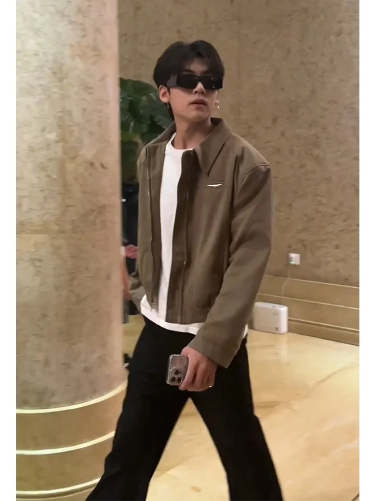 

Хаки ort Pilot Jaet Мужской весенне-осенний американский модный бренд Высококлассный бейсбольный шар orm Свободный крой Молодежный