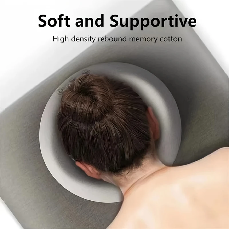 Ergonomics Lying Down Pillow Sleeping Memory Foam Breathable Head Rest Bed Pillow Body Massage Face Rest Pillow for Beauty Salon - Image 3