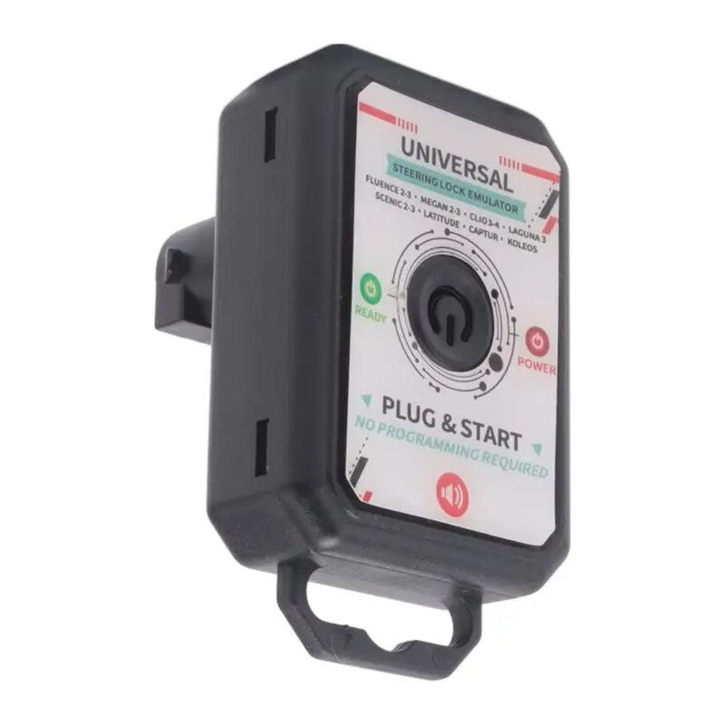 Portable 1 Piece Universal Steering Lock Emulator Simulator ESL ELV Plug And Start Black Plastic For RENAULIT ELV LOCK Renault S