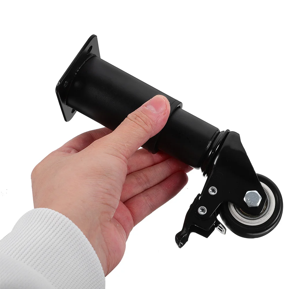 4 قطعة أرجل قطع الأثاث القابلة للتعديل مع عجلات خزانة معدنية طاولة أريكة أرجل السرير لمكتب طاولة القهوة كرسي الدعم