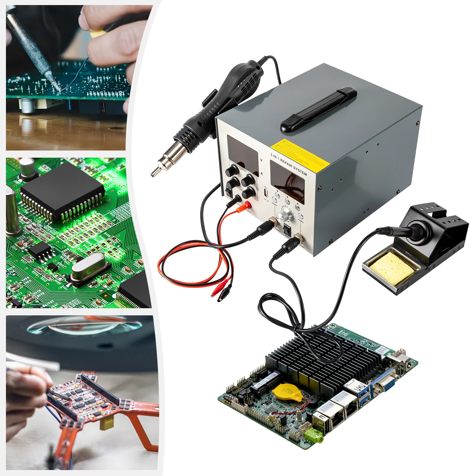 850W Soldering and Desoldering Station 9305D Standard with Variable Precise Temperature Sleep Function
