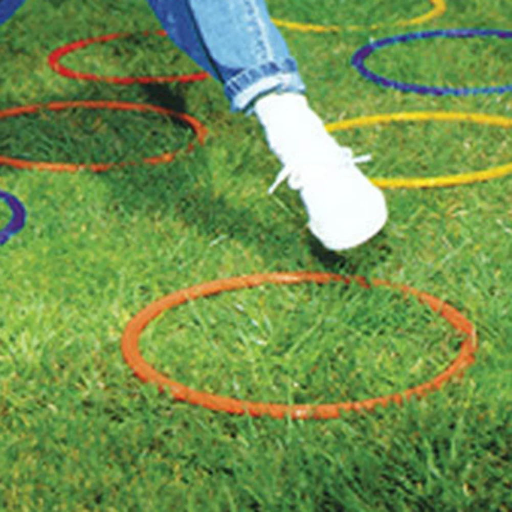 Anneaux de vitesse d'entraînement de Sport de Football multicolores, 6 pièces, boucle d'agilité pour les compétences de contrôle du Football