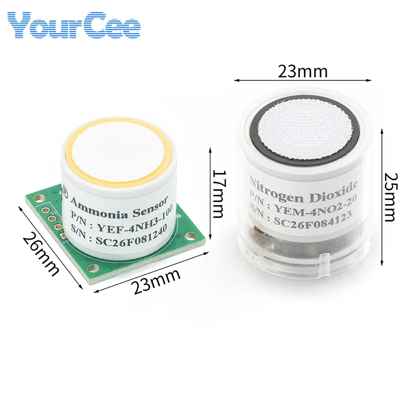 Electrochemical Gas Detection Sensor Module NO2 NO PH3 NH3 CO H2S O2 O3 H2 SO2 CL2 Nitrogen Carbon Monoxide Ammonia Oxygen Ozone
