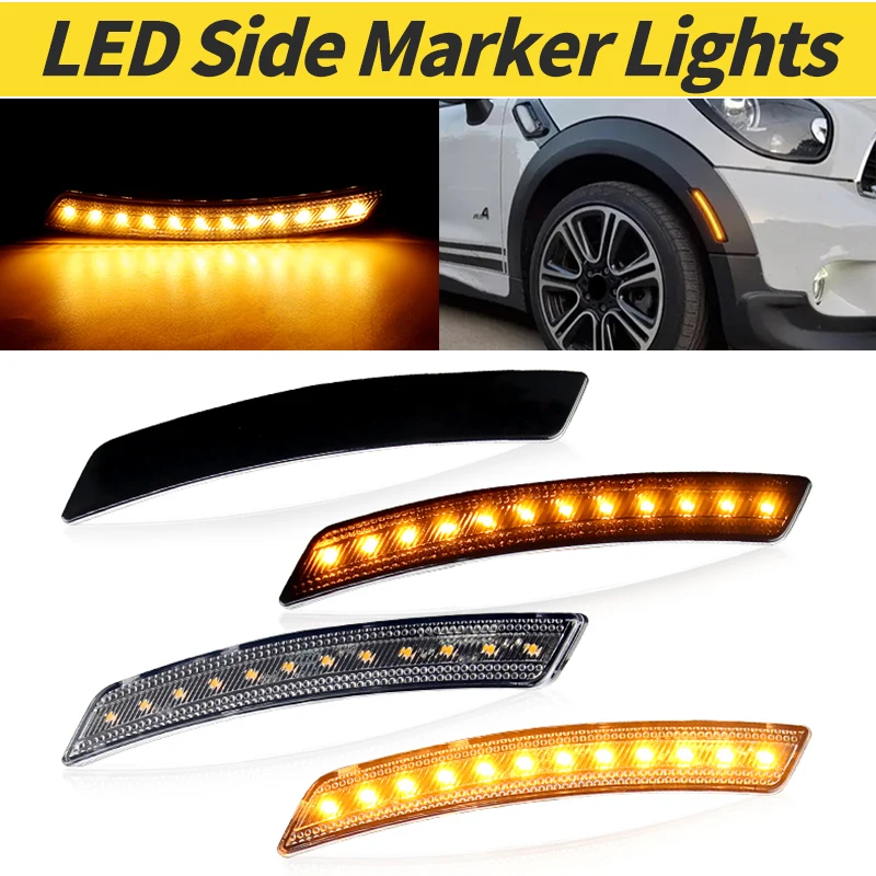 

2pcs LED Side Marker Lights For Mini R56 LCI R55 LCI Clubman R57 LCI Cabrio R58 Coupe R59 Roadster R60 Countryman R61 Turn Lamps