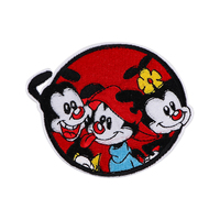 Cartoon Black Cat Embroidered Patches for Clothing Patches on Clothes Stickers Iron on Patches Cute Animal Stripes Diy Appliques