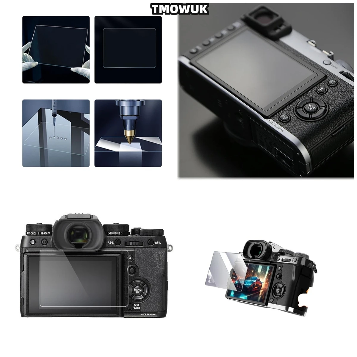 

​​For Fujifilm X70 XT-3 Ultra-Clear Tempered Glass Screen Guard - 9H Hardness Anti-Shatter Bubble-Free Installation With Privacy