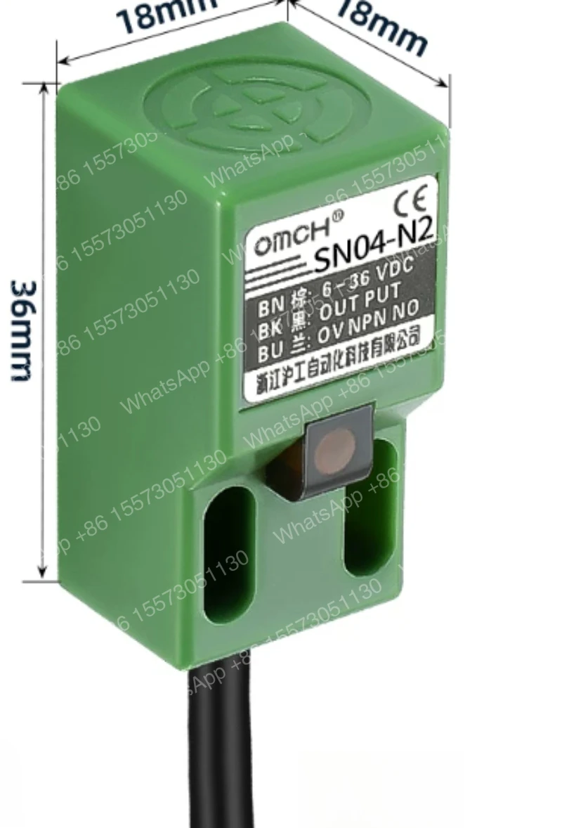 5PCS SN04-N2 Square Proximity Sensor DC 3-wire  NPN NC 4mmFast shipping with quality guarantee