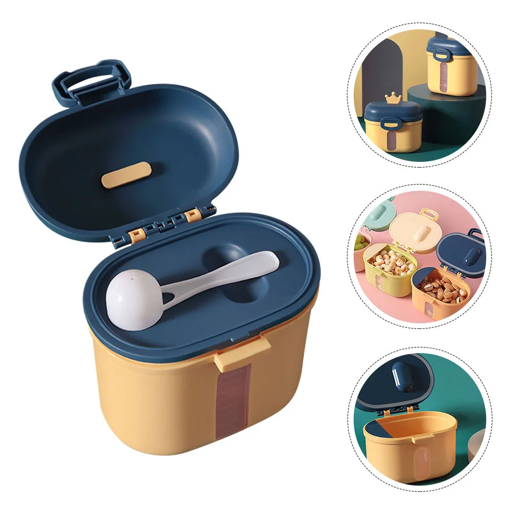 1 set 1 set contenitore per latte in polvere premium scatola per formula riutilizzabile conservazione degli alimenti per bambini custodia per polvere portatile sigillata ecologica per