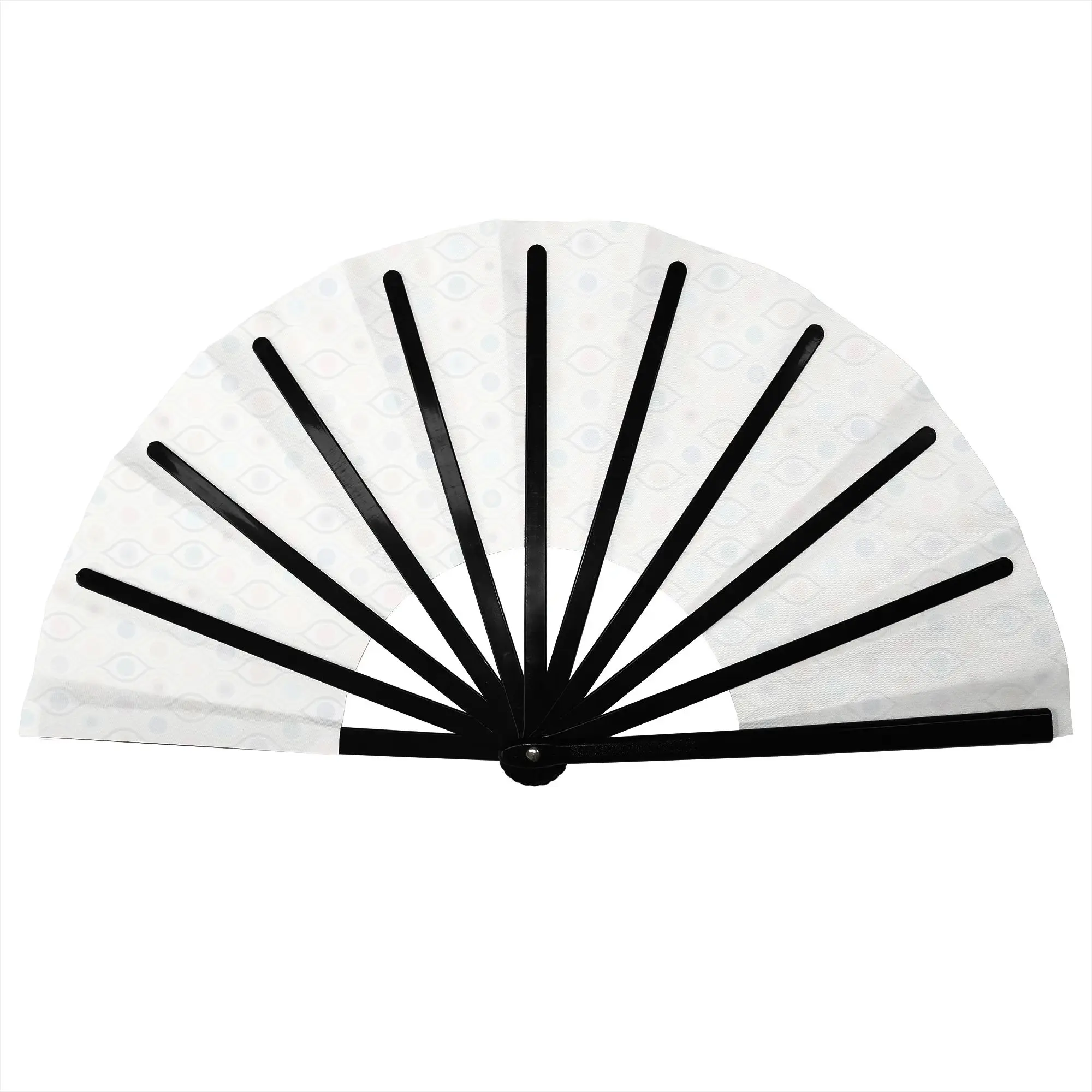 Watercolor Evil Eye  Folding Hand Fan Hamsa Lucky Charm  Polyester Fabric Fan Novelty Summer Accessory Decorative Fans